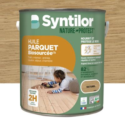 Huile Parquet Syntilor biosourcée Nature Protect naturel 5L