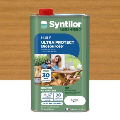 Huile extérieure bois Nature Protect Syntilor 1L Mat Naturel