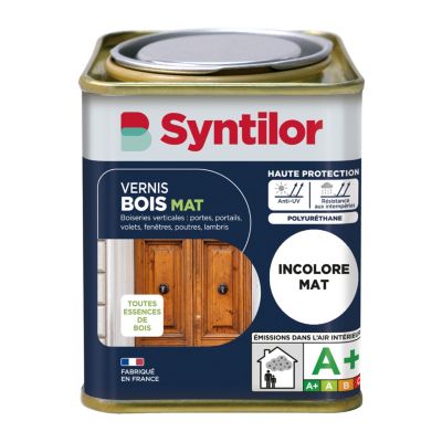 Vernis bois ext&eacute;rieur SYNTILOR Bois incolore mat 0.25 l