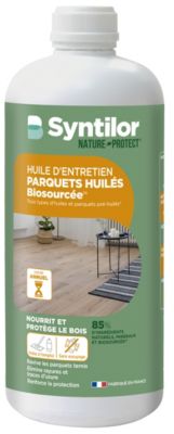 Huile d'entretien parquets huilés Biosourcée Nature Protect Syntilor 1L