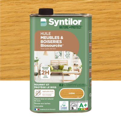 Huile meuble Nature Protect Syntilor biosourcée chêne 0,5L