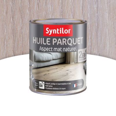 Huile parquet Syntilor blanc aspect mat naturel 1L