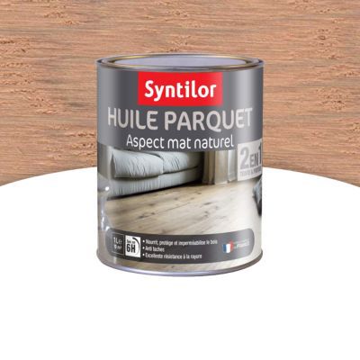 Huile parquet 2 en 1 Syntilor Chêne Vieilli 1L