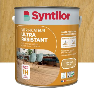 Vitrificateur Ultra Résistant Syntilor chêne moyen satiné 5L
