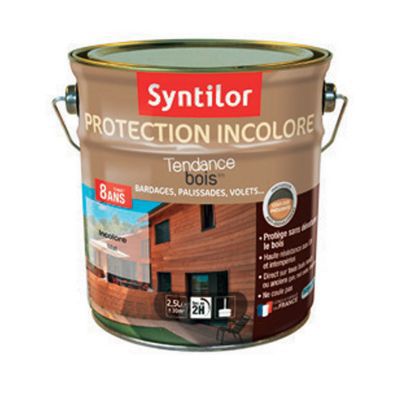 Protection extérieure teintée bois Syntilor Incolore 2,5L - 8 ans
