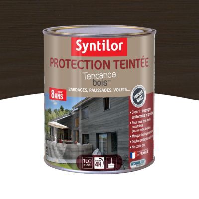 Protection extérieure teintée bois Syntilor Chêne brûlé 1L - 8 ans
