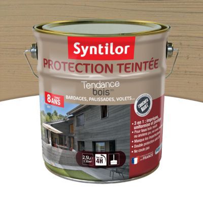 Protection extérieure teintée bois Syntilor Chêne brut 2,5L - 8 ans
