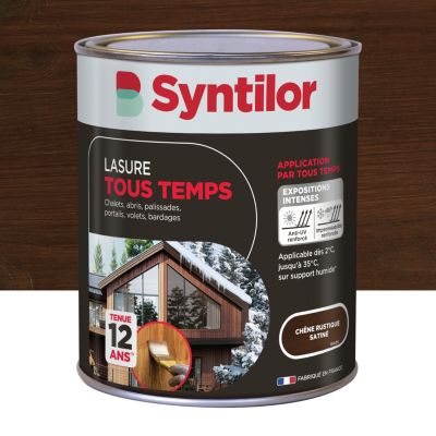 Lasure extérieure tous temps Syntilor chêne rustique satin 1L