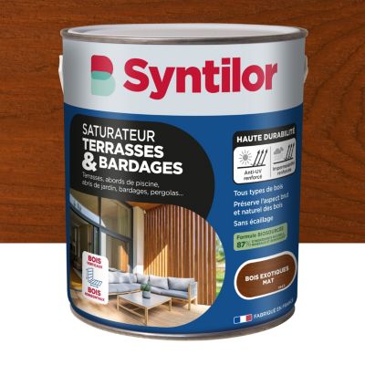 Saturateur terrasses & bardages Syntilor mat bois exotiques 2,5L
