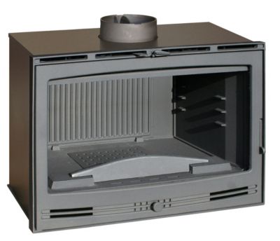 Insert à  bois en fonte Invicta 800 Compact P900854 10kW anthracite