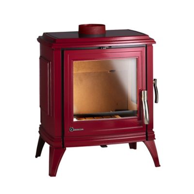 Poêle à bois en fonte Invicta Sedan M Rouge 10 kW 120m² - Invicta