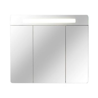 Armoire de salle de bains éclairante avec miroir Cooke & Lewis Belt noir 80 cm