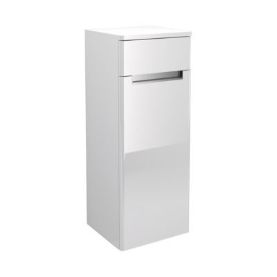 Demi colonne de salle de bains droite Cooke & Lewis Belt blanc H.89 x L.35 cm