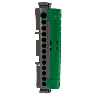Bornier de répartition isolé IP2X 1 connexion 6mm² à 25mm² longueur 113mm 04834