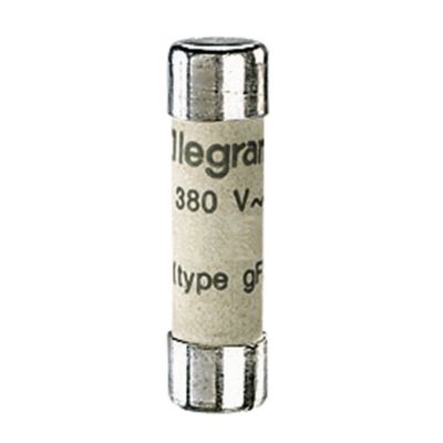 Fusible cartouche cylindrique LEGRAND 12301 8x32 mm 1 ampère Pack de 10 unités