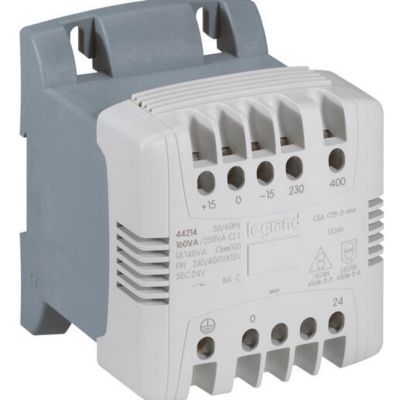 Transformateur de commande et sécurité à connexion à vis primaire à et secondaire 24V 1