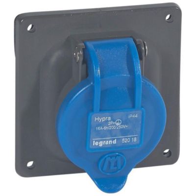 Prise à entraxes unifiés Hypra IP44 à 2P+T plastique LEGRAND