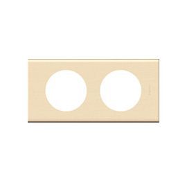 Plaque de finition double Legrand Céliane Erable