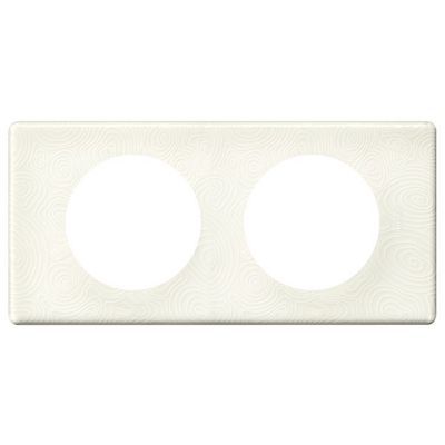 Legrand Plaque de finition double LEGRAND Céliane Matière Porcelaine Songe