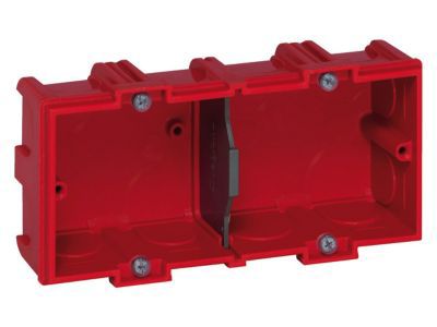 Boîte d'encastrement double maçonnerie Legrand P. 40 mm