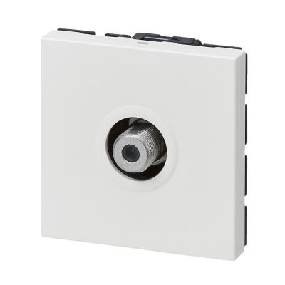 Prise TV type F LEGRAND Mosaic D.F.DPX3 630 inv source horizon 2P+T Asymétrique - vue 2