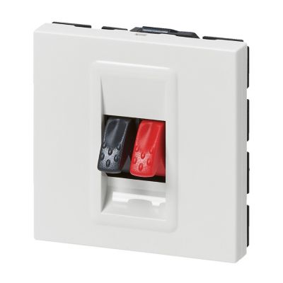 Prise haut parleur simple 2 modules Legrand Mosaïc - vue 8