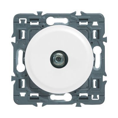 Mécanisme de prise télévision TV type F à visser Legrand Céliane blanc