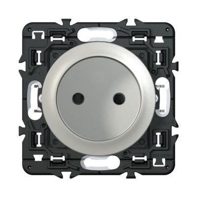 Mécanisme de prise de courant sans terre Legrand Céliane 16A titane