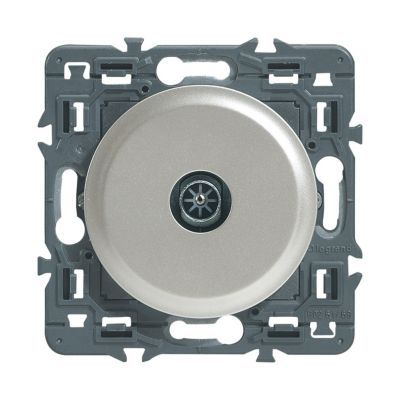 Mécanisme de prise télévision TV simple Legrand Céliane titane