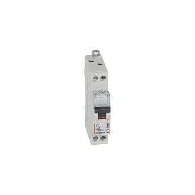 Disjoncteur DX3 6000 10kA arrivée haute et départ bas à vis U+N courbe C 1 module