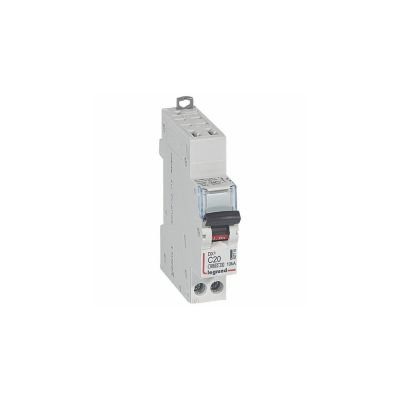 407715 Disjoncteur Unipolaire + Neutre 1p+n Courbe C 610ka Automatique Et Vis Legrand Dx3