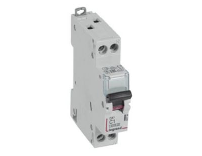 Disjoncteur DX3 C1A 1P+N 230 VAC Neutre à droite LEG407734