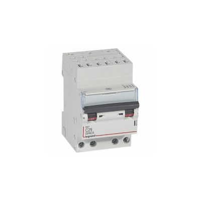 407916 Disjoncteur Tétrapolaire 4p Courbe C 610ka Automatique Et Vis Legrand Dx3