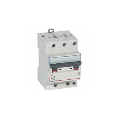 408070 Disjoncteur Tripolaire 3p Courbe D 610ka à Vis Legrand Dx3