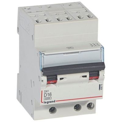 DX3 Disjoncteur 3P courbe D 6kA10kA Auto LEG408075