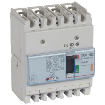 Disjoncteur magnétothermique DPX3 160 25kA 4P LEG420053
