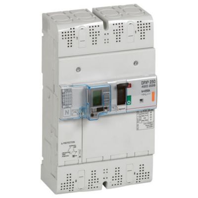 Legrand 420229 Disjoncteur Magnétothermique Différentiel DPX³250 Pouvoir de Coupure 25kA ~ 4P