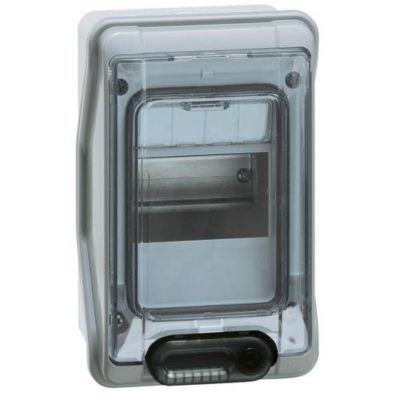 Coffret de distribution Plexo3 1 rangée 4 modules IP65 200 x 128 x 115 6 mm