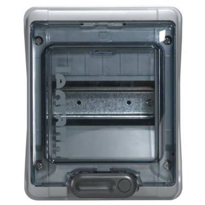 Coffret de distribution Plexo3 1 rangée 6 modules IP65 200x164x115 6 mm modèle 601976