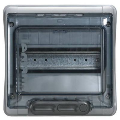 Coffret de distribution en façade Legrand Plexo3 1 rangée 8 modules IP65 200x200x115 6 mm