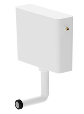 Réservoir WC 7.5L semi-bas simple touche, Siamp Tosca