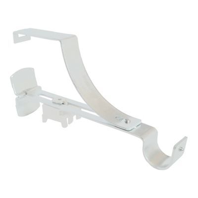 1 support ouvert sans perçage pour barre ou store GEKO blanc Ø28 mm x L.9 cm