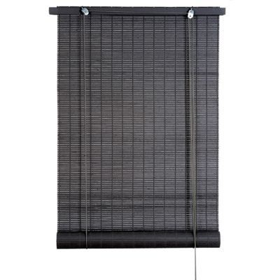 Store enrouleur tamisant bois tissé BALLAUFF gris 60 x 180 cm