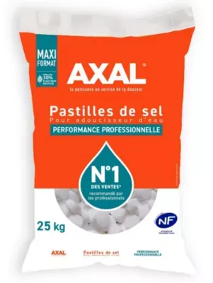 Sel régénérant pour adoucisseur d'eau Axal 25 kg