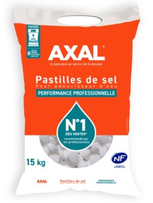 Pastilles de sel pour adoucisseur d'eau 15kg AXAL