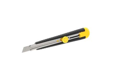 STANLEY Cutter MPO 9 mm modèle 0-10-409, poignée ergonomique et blocage par molette
