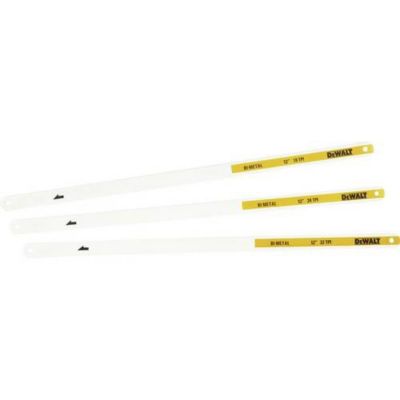 Lot 3 lames de scie bi-métal 300 mm 18/24/32 TPI, compatible scies sabre