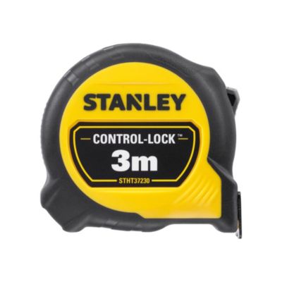 STANLEY Mètre ruban Control Lock Double Marquage - 3 m x 19 mm - Boîtier Bimatière - Revêtement Blade Armor - STHT37230-0
