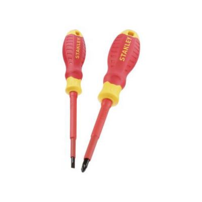 STANLEY STA060030 FATMAX VDE INSULATED SCREWDRIVER SET 2 PIECE JEU DE TOURNEVIS - vue 2