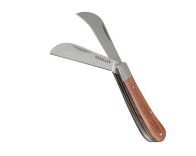 Couteau d'électricien à 2 lames STANLEY STHT0 62687 manche bois - vue 2
